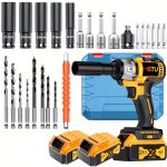 2025 New Wireless Impact Wrench, Impact Wrench, Impact Wrench Heavy Duty Cordless, Taladro De Impacto, Impact Wrench with Charger, Lithium-Ion Wrench, Portable Rapid-Charge Power Tool, Suitable for Home And Automotive Maintenance And Repair. - Image 2