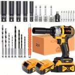 2025 New Wireless Impact Wrench, Impact Wrench, Impact Wrench Heavy Duty Cordless, Taladro De Impacto, Impact Wrench with Charger, Lithium-Ion Wrench, Portable Rapid-Charge Power Tool, Suitable for Home And Automotive Maintenance And Repair. - Image 3