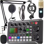 Portable USB-C On-Site Sound Card with DJ Mixing Effects & Voice Changer - 1200mAh Rechargeable Battery, Volume Control, Pop Filter & Windscreen for Live Streaming, Podcasting, Gaming, Karaoke, Studio Recording - Image 3