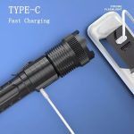 Buy 1 Get 1 Free, Total of 2pcs Multifunctional Flashlights High Lumens Rechargeable LED Battery Powered with 6 Light Modes, Cob Side Light, USB C, Zoomable, Powerful Handheld Flash Lights Perfect for Emergency, Camping, Outdoor Adventures, IP44 - Image 6