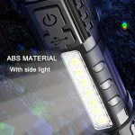 Buy 1 Get 1 Free, Total of 2pcs Multifunctional Flashlights High Lumens Rechargeable LED Battery Powered with 6 Light Modes, Cob Side Light, USB C, Zoomable, Powerful Handheld Flash Lights Perfect for Emergency, Camping, Outdoor Adventures, IP44 - Image 9