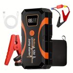 Portable Car Emergency Starter - USB Charging, Rechargeable Battery, Emergency Power Supply, Black ABS Design, Suitable For Off-road Vehicles And Outdoor Adventures, Emergency Car Tool | Compact Emergency Device | Strong Structure - Image 3