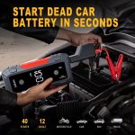 HPBS 5000A Portable Car Jump Starter, Power Bank with USB Quick Charge 3.0, Rapid 8.0L Gas And 6.5L Diesel Engines Boost, Portable Car Battery Jump Starter for Lawnmowers, Cars, SUVs, Trucks, with 7.62cm LCD Display And Flashlight, Model H2000 And C20, Vehicle Emergency Tool, Engine Booster, Compact Design, Lightweight Charger, Durable Construction, Reliable Performance, Multifunctional Charger, Truck Drivers, Emergency Kits - Image 3