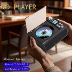 M-AMAZUP Portable CD Player with USB, Tape, and Stereo Headphone Compatibility - Dual Wireless Modes, Remote Control, 3D Sound, USB Charging, 36V Power, Non-Waterproof, CD Player|Modern Audio Gear|USB Charging Device, Ideal for Home Entertainment