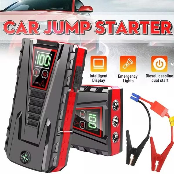 98000mah Multi Function Car Jump Starter Emergency Booster for Petrol & Diesel Car Battery Jump Starter, Jump Box, Portable Charger and Jumper Cables Car Emergency Mobile Power Battery Gasoline Diesel Car Starter With LED Flashlight
