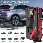 98000mah Multi Function Car Jump Starter Emergency Booster for Petrol & Diesel Car Battery Jump Starter, Jump Box, Portable Charger and Jumper Cables Car Emergency Mobile Power Battery Gasoline Diesel Car Starter With LED Flashlight - Image 4
