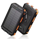 2pcs 20000mAh Portable Solar Power Bank, Portable Solar Mobile Phone Charger, Camping External Battery Charger for Mobile Phones, 2 USB/ LED Flashlights with Compass for Outdoor Activities - Image 11