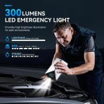 BRPOM Jump Starter Power Bank with 150PSI Compressor, Booster Car Jump Starter with Large LCD Screen, 8500A Peak Power Battery Starter Power Bank for 8.5L Petrol And 8.0L Diesel, LED Light, Jump Starter Battery Pack with Air Compressor, Roadside Assistance Device, Vehicle Emergency Tool, Compact Design, Multifunctional Device, Efficient Power Supply, Reliable Battery Pack, Emergency Car Kit, Vehicle Maintenance, Road Trip Essentials - Image 8