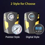 Tire Inflator, Air Compressor Pump, Wired Tire Pump Suitable for Sedans, SUVs, Off-Road Vehicles, Pickup Trucks, DC 12V, Electric Vehicle Air Pump, No Battery Required, Analog Gauge Display, Plug-In Power Supply, Car Tire Pump, Portable Inflator - Image 12