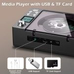 M-AMAZUP Portable CD Player with USB, Tape, and Stereo Headphone Compatibility - Dual Wireless Modes, Remote Control, 3D Sound, USB Charging, 36V Power, Non-Waterproof, CD Player|Modern Audio Gear|USB Charging Device, Ideal for Home Entertainment - Image 9