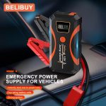 Portable Car Emergency Starter - USB Charging, Rechargeable Battery, Emergency Power Supply, Black ABS Design, Suitable For Off-road Vehicles And Outdoor Adventures, Emergency Car Tool | Compact Emergency Device | Strong Structure - Image 6