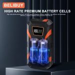 Portable Car Emergency Starter - USB Charging, Rechargeable Battery, Emergency Power Supply, Black ABS Design, Suitable For Off-road Vehicles And Outdoor Adventures, Emergency Car Tool | Compact Emergency Device | Strong Structure - Image 8