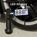 12000mAh Portable Car Jump Starter with Air Compressor, Tire Inflator, Smart Pressure Setting, Portable Power Bank, 3 Modes LED Light, Suitable for All Car Emergency Starts, with LED Display, Black - Image 9