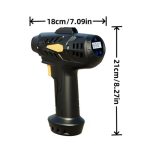 12000mAh Portable Car Jump Starter with Air Compressor, Tire Inflator, Smart Pressure Setting, Portable Power Bank, 3 Modes LED Light, Suitable for All Car Emergency Starts, with LED Display, Black - Image 11