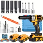 2025 New Wireless Impact Wrench, Impact Wrench, Impact Wrench Heavy Duty Cordless, Taladro De Impacto, Impact Wrench with Charger, Lithium-Ion Wrench, Portable Rapid-Charge Power Tool, Suitable for Home And Automotive Maintenance And Repair. - Image 8