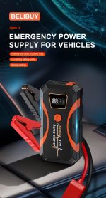 Portable Car Emergency Starter - USB Charging, Rechargeable Battery, Emergency Power Supply, Black ABS Design, Suitable For Off-road Vehicles And Outdoor Adventures, Emergency Car Tool | Compact Emergency Device | Strong Structure - Image 13