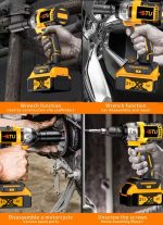 2025 New Wireless Impact Wrench, Impact Wrench, Impact Wrench Heavy Duty Cordless, Taladro De Impacto, Impact Wrench with Charger, Lithium-Ion Wrench, Portable Rapid-Charge Power Tool, Suitable for Home And Automotive Maintenance And Repair. - Image 11