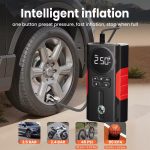 12000mAh Portable Car Jump Starter with Air Compressor, Tire Inflator, Smart Pressure Setting, Portable Power Bank, 3 Modes LED Light, Suitable for All Car Emergency Starts, with LED Display, Black - Image 15