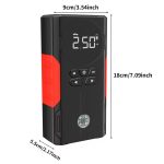 12000mAh Portable Car Jump Starter with Air Compressor, Tire Inflator, Smart Pressure Setting, Portable Power Bank, 3 Modes LED Light, Suitable for All Car Emergency Starts, with LED Display, Black - Image 19