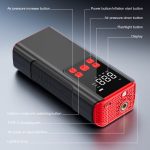 5000mAh Portable Air Compressor With Pressure Gauge, 150PSI Compact Wireless Air Compressor For Car Tires, Motorcycles, Bikes, Balls -Rechargeable, 3 Modes Of LED Emergency, Digital Display, Fast Inflation, 4+N Inflation Mode, One-Click Operation - Image 3