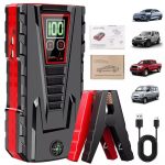 98000mah Multi Function Car Jump Starter Emergency Booster for Petrol & Diesel Car Battery Jump Starter, Jump Box, Portable Charger and Jumper Cables Car Emergency Mobile Power Battery Gasoline Diesel Car Starter With LED Flashlight - Image 7
