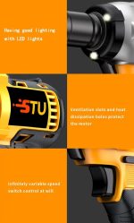 2025 New Wireless Impact Wrench, Impact Wrench, Impact Wrench Heavy Duty Cordless, Taladro De Impacto, Impact Wrench with Charger, Lithium-Ion Wrench, Portable Rapid-Charge Power Tool, Suitable for Home And Automotive Maintenance And Repair. - Image 21