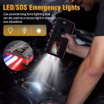 98000mah Multi Function Car Jump Starter Emergency Booster for Petrol & Diesel Car Battery Jump Starter, Jump Box, Portable Charger and Jumper Cables Car Emergency Mobile Power Battery Gasoline Diesel Car Starter With LED Flashlight - Image 19