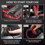 98000mah Multi Function Car Jump Starter Emergency Booster for Petrol & Diesel Car Battery Jump Starter, Jump Box, Portable Charger and Jumper Cables Car Emergency Mobile Power Battery Gasoline Diesel Car Starter With LED Flashlight - Image 20