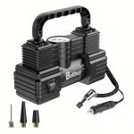 Tire Inflator, Air Compressor Pump, Wired Tire Pump Suitable for Sedans, SUVs, Off-Road Vehicles, Pickup Trucks, DC 12V, Electric Vehicle Air Pump, No Battery Required, Analog Gauge Display, Plug-In Power Supply, Car Tire Pump, Portable Inflator - Image 20