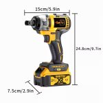 2025 New Wireless Impact Wrench, Impact Wrench, Impact Wrench Heavy Duty Cordless, Taladro De Impacto, Impact Wrench with Charger, Lithium-Ion Wrench, Portable Rapid-Charge Power Tool, Suitable for Home And Automotive Maintenance And Repair. - Image 5