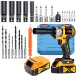 2025 New Wireless Impact Wrench, Impact Wrench, Impact Wrench Heavy Duty Cordless, Taladro De Impacto, Impact Wrench with Charger, Lithium-Ion Wrench, Portable Rapid-Charge Power Tool, Suitable for Home And Automotive Maintenance And Repair. - Image 6