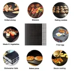 1/5/10pcs Grill Mat 44X33cm Non Stick BBQ Grill Liners Oven Grill Foil Barbecue Plate Liner Reusable Mat Tools Accessories 50% - Image 5