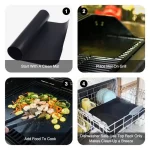 1/5/10pcs Grill Mat 44X33cm Non Stick BBQ Grill Liners Oven Grill Foil Barbecue Plate Liner Reusable Mat Tools Accessories 50% - Image 4