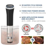 Wancle 1100W Sous Vide Cooker LCD Touch Immersion Circulator Accurate Cooking IPX7 Waterproof Vacuum Cooker with Digital Display - Image 3