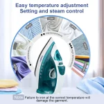 Electric Iron Portable Mini Garment Steamer Steam Iron For Clothing Iron Adjustable Ceramic Soleplate Iron For Ironing Sonifer - Image 4