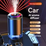Smart Car Air Freshener Rechargeable Aroma Diffuser 5 Levels of Adjustable Intelligent Diffuser Pickup Light Starry Sky Summit - Image 3