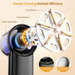 coldSky Rechargeable Fabric Shaver Electric Lint Remover with Digital Display Sweater Shaver Lint Shaver for Clothing Blanket - Image 3