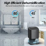 Smart Air Purifier Dehumidifier Home Mini Mute Dehumidification Dryer For Home Room Office Kitchen Deodorizer Dryer EU/US Plug - Image 3