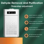 Air Purifier Smoke Odor Negative Ion Generator Air Cleaner for Household HEPA Filter Efficient Purifying Air Smart Formaldehyde - Image 4
