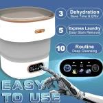 15L Portable Small Washing Dryer Machine Collapsible Washer with Spin Apartment Travel Socks Underwear Panties Washing Machine - Image 2