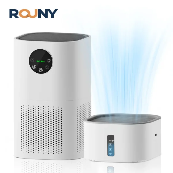 2-in-1 Air Purifier with Humidifier Combo for Home Allergies and Pets Hair, Smokers in Bedroom, H13 True HEPA Filter