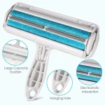 Pet Hair Remover Roller - Dog & Cat Fur Remover with Self-Cleaning Base - Efficient Animal Hair Removal Tool - Perfect for Furni - Image 2