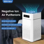 Air Purifier Smoke Odor Negative Ion Generator Air Cleaner for Household HEPA Filter Efficient Purifying Air Smart Formaldehyde