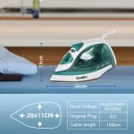 Electric Iron Portable Mini Garment Steamer Steam Iron For Clothing Iron Adjustable Ceramic Soleplate Iron For Ironing Sonifer - Image 5