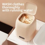 Small Washing Machine for Underwear Children's Clothes mini Washer fully automatic Portable Washing Machine with Spin Dryer 220V - Image 2