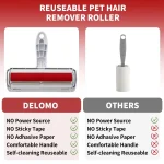 Pet Hair Remover Roller - Dog & Cat Fur Remover with Self-Cleaning Base - Efficient Animal Hair Removal Tool - Perfect for Furni - Image 5