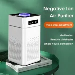 Air Purifier Smoke Odor Negative Ion Generator Air Cleaner for Household HEPA Filter Efficient Purifying Air Smart Formaldehyde - Image 3