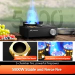 BISINNA Camping Gas Stove 5800W High Firepower Outdoor Portable Cassette Burner for Picnic Hiking Trekking - Image 3