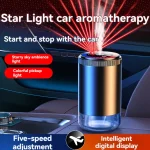 Smart Car Air Freshener Rechargeable Aroma Diffuser 5 Levels of Adjustable Intelligent Diffuser Pickup Light Starry Sky Summit - Image 2